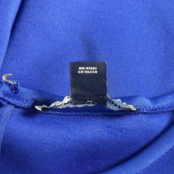 American Living Royal Blue Sleeveless Knit Dress Size 6 Fit & Flare Knee Length - Picture 8 of 13